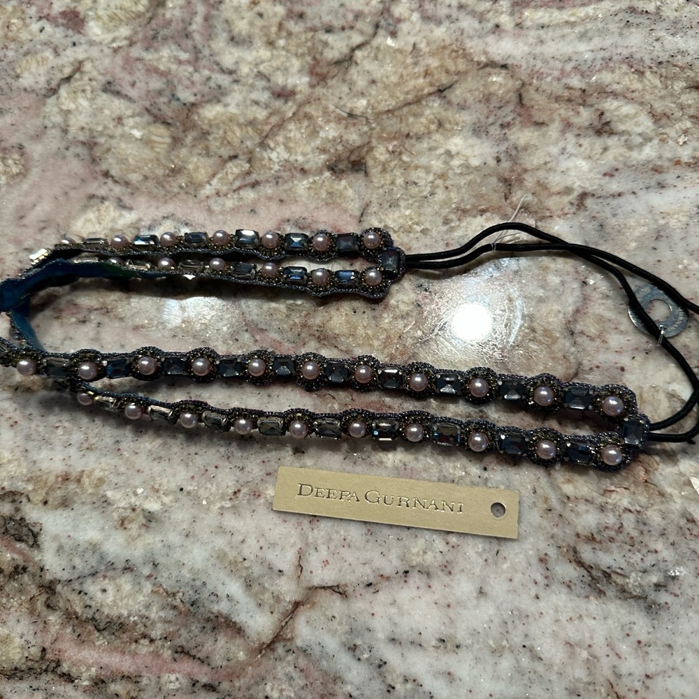 NWT Deepa Gurnani Beaded Headband